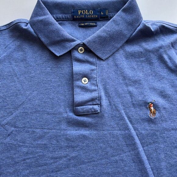 Polo Ralph Lauren Pima Soft Touch Polo Mens L - Picture 1 of 9